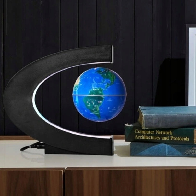 Levituojantis LED gaublys su pasaulio žemėlapiu