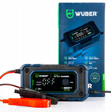 Mikroprocesorinis akumuliatoriaus įkroviklis su LCD WUBER 12V/6A