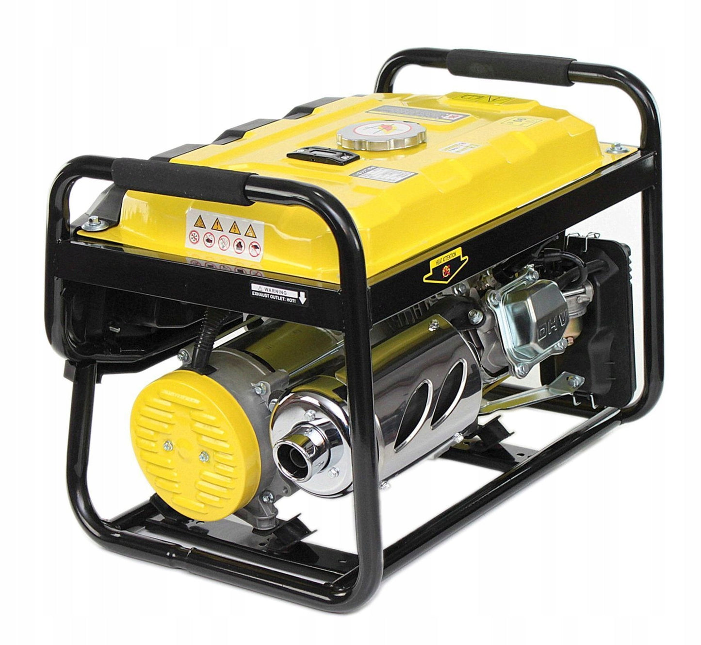 Benzininis elektros generatorius 3500 W, 230 V, 7 AG, AVR, LCD ekranas Kraft&Dele KD148