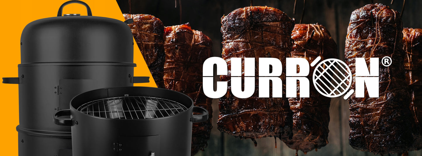 Sodo grilis – rūkymo krosnelė 3in1 su termometru | Curron SmokeHouse GM8000
