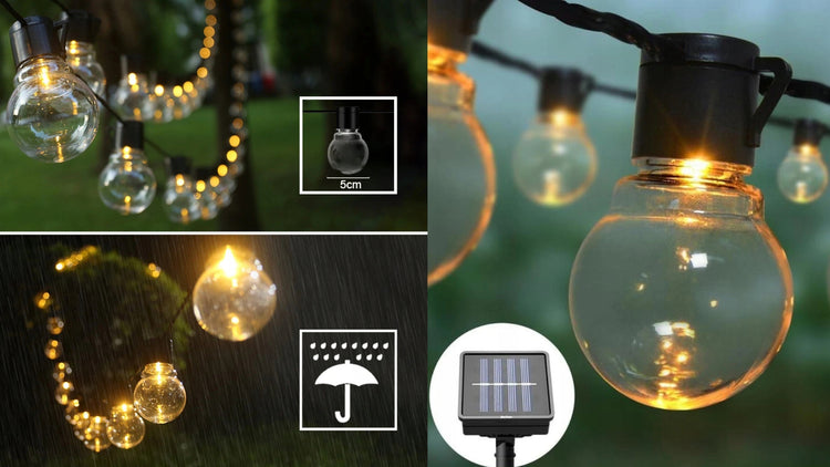 Saulės LED girlianda „Solar Garden SOL009“, 5 m – nuotrauka 13