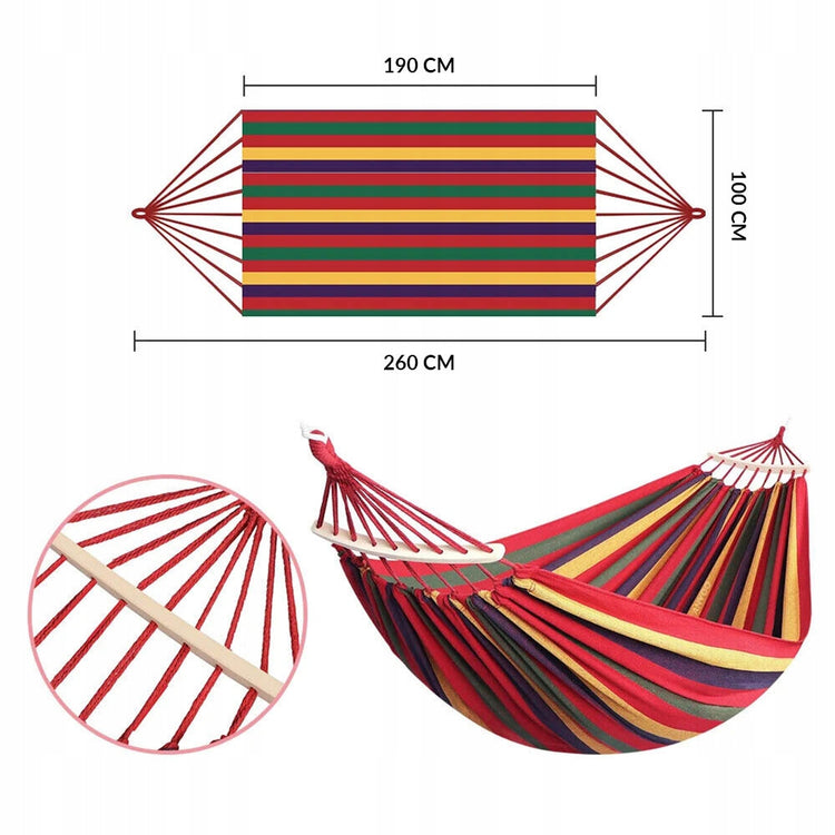 Hamakas „Mobes“, 260 × 100 cm – nuotrauka 2