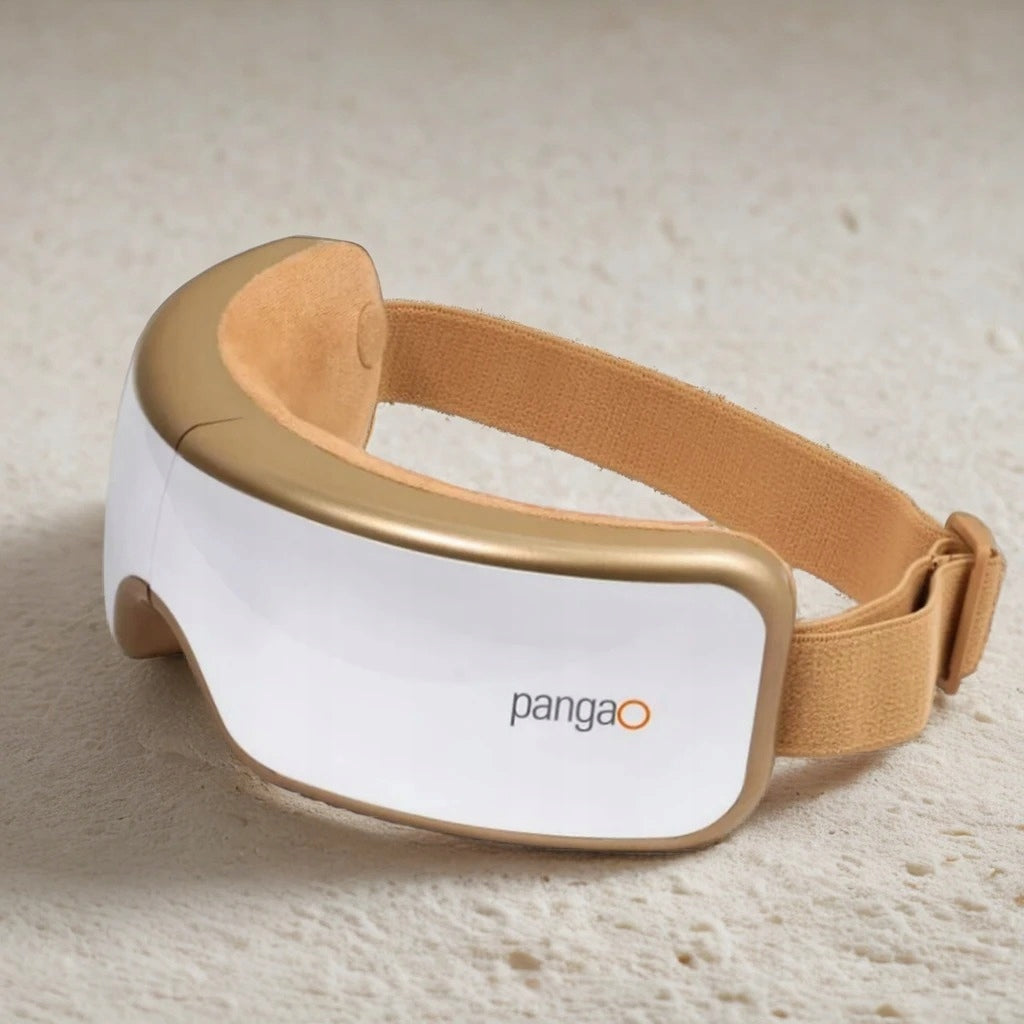 Akių ir smilkinių masažuoklis Pangao PG-2404G5 su šildymo funkcija, oro kompresija ir Bluetooth