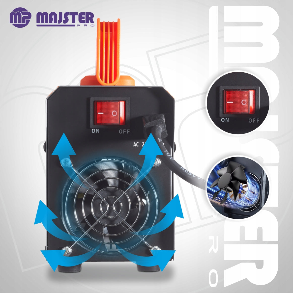 Inverterinis suvirinimo aparatas MMA TIG IGBT LCD Majster Poland MP-0112