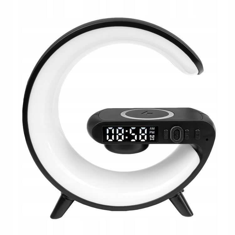 RGB lempa su Qi įkrovikliu ir Bluetooth kolonėle