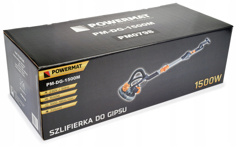 Sienų šlifuoklis „Powermat PM-DG-1500M“, 225 mm