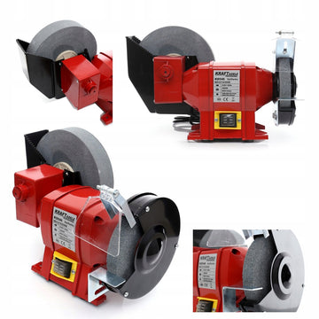 Daugiafunkcinis stalinis šlifuoklis 2x akmenys sausas/drėgnas 1800W 230V 2950RPM