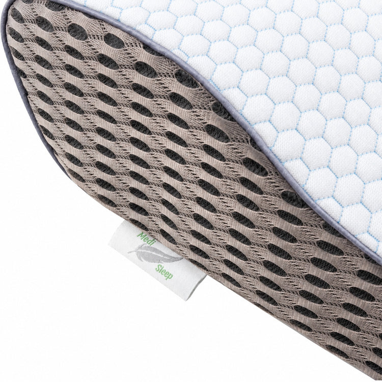 Ortopedinė profiliuota pagalvė miegoti ant šono ir pilvo, memory foam