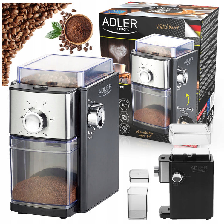 Automatinė girninė kavamalė „Adler AD 4448“, 300 W – nuotrauka 1