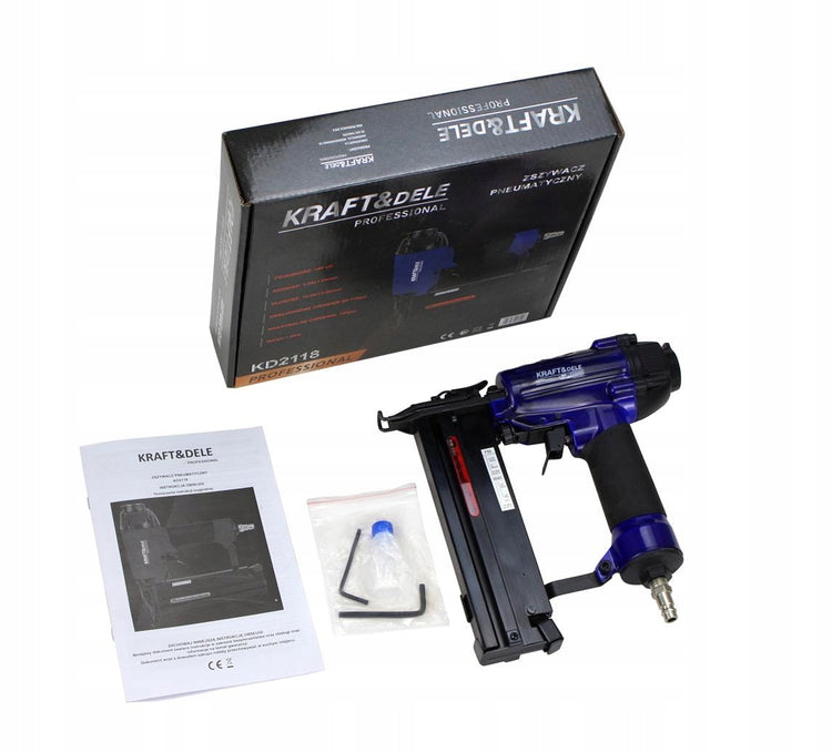 Pneumatinis vinių kalimo įrankis „Kraft&Dele KD2118“, 120 psi, T tipo vinys