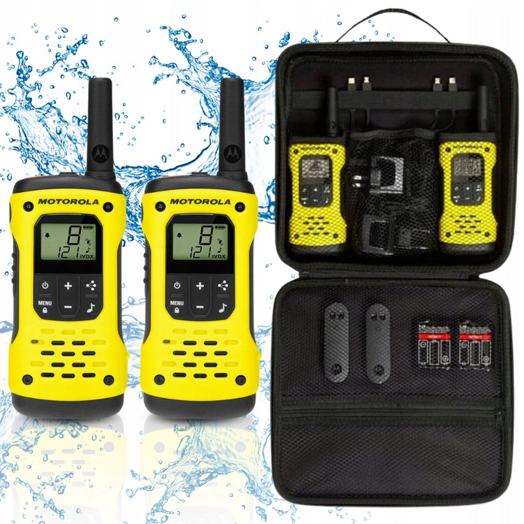 Vandeniui atsparios racijos „Motorola T92 H2O“, IP67, 2 vnt., iki 10 km