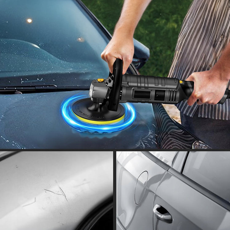 Rotacinė automobilio poliravimo mašinėlė „Renew Force“, 2600 W, su kempinėmis