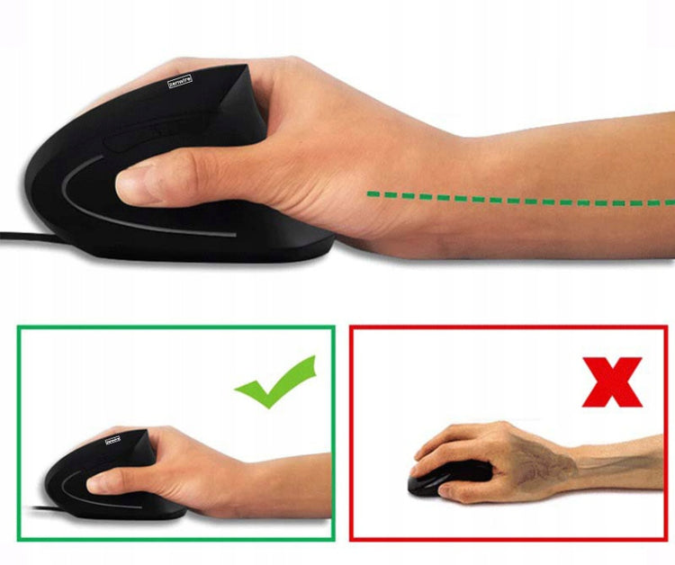 Ergonomiška vertikali belaidė pelė „Zenwire X5“, 1200 DPI, tyli, dešiniarankiams