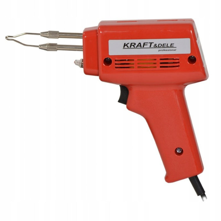 Transformatorinis lituoklis-pistoletas „Kraft&Dele KD1503“, 100 W, su LED, alavu ir kanifolija