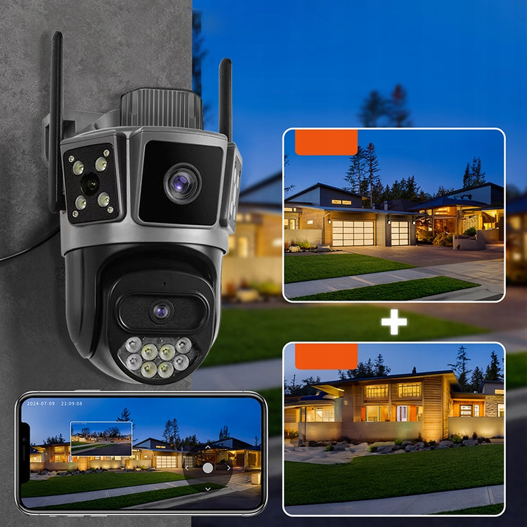 Dviguba Wi-Fi stebėjimo kamera „Heelly Pro“, 2 × 5 MP, besisukanti – nuotrauka 4