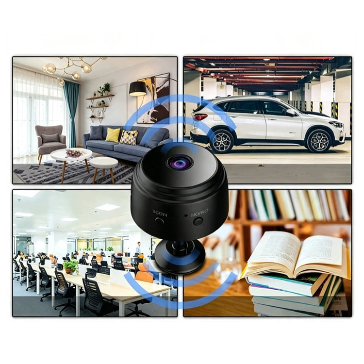 Mini Wi-Fi kamera su magnetu, įkraunama, Full HD
