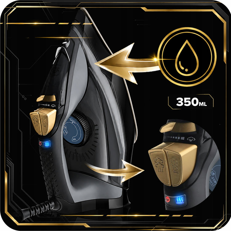 Garinis lygintuvas 3000 W su keraminiu padu, Anti-Drip ir Anti-Calc