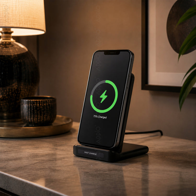 Belaidė indukcinė krovimo stotelė „Appio“ 15 W, USB-C