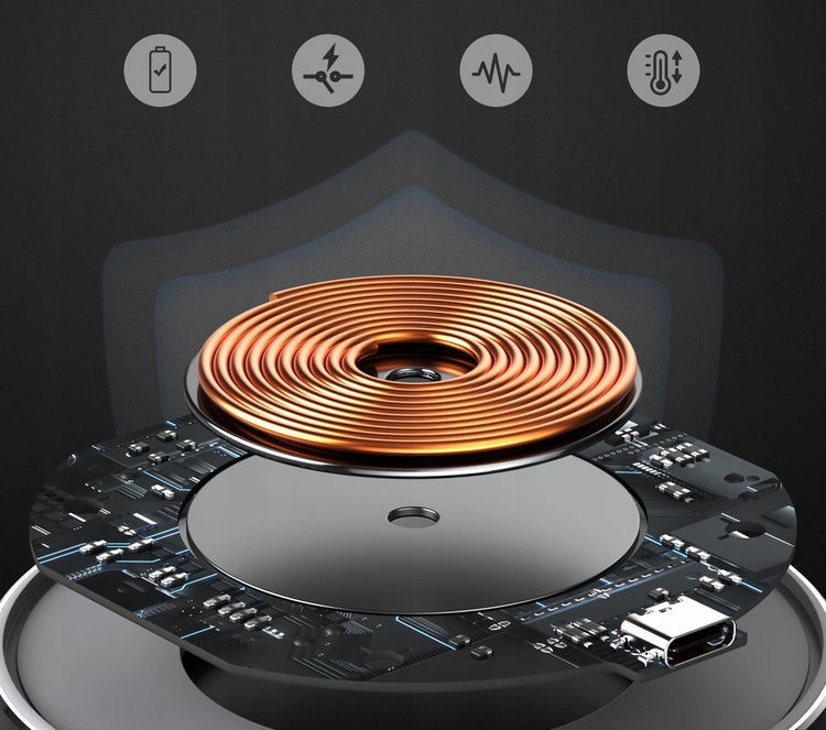Qi indukcinis kroviklis „Koanni LA35“ 20 W su LED, su USB-C laidu