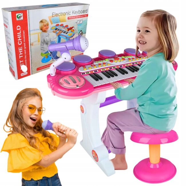 Skaitmeninis pianinas-sintezatorius vaikams su mikrofonu „Suprimo“
