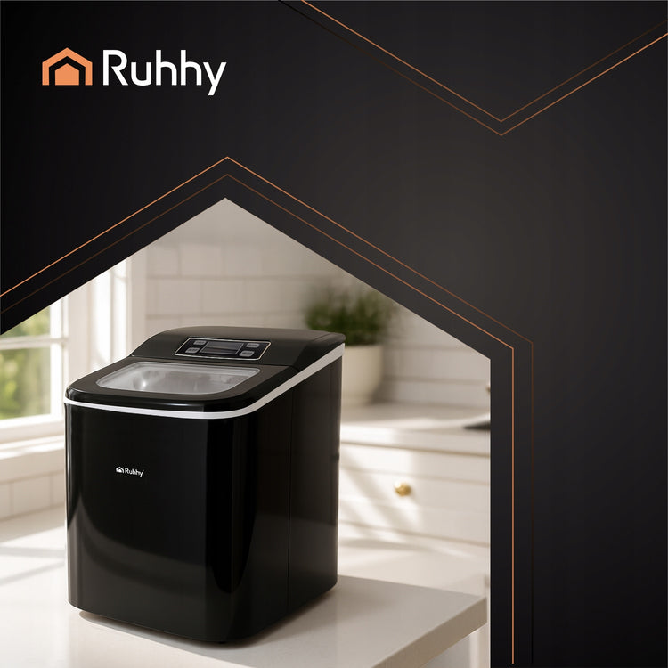 Ledukų gaminimo aparatas „Ruhhy“, 12 kg per parą, 120 W, juodas