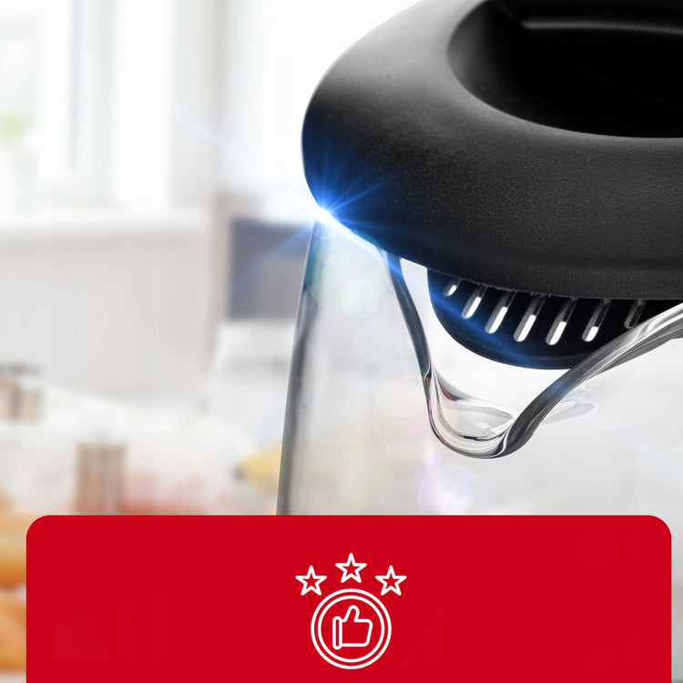 Stiklinis elektrinis virdulys su LED apšvietimu, 2 l, 2200 W – nuotrauka 3