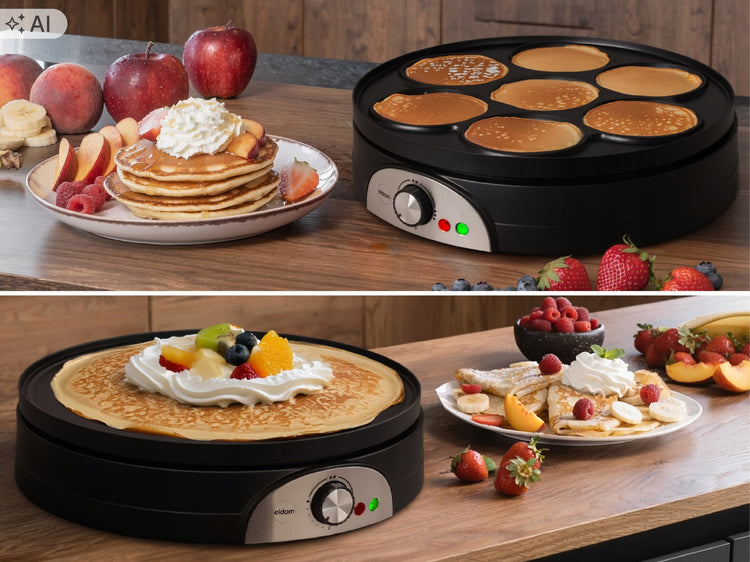Elektrinė blynų keptuvė „Eldom NA20“ 37 cm, 1500 W, 2 in 1