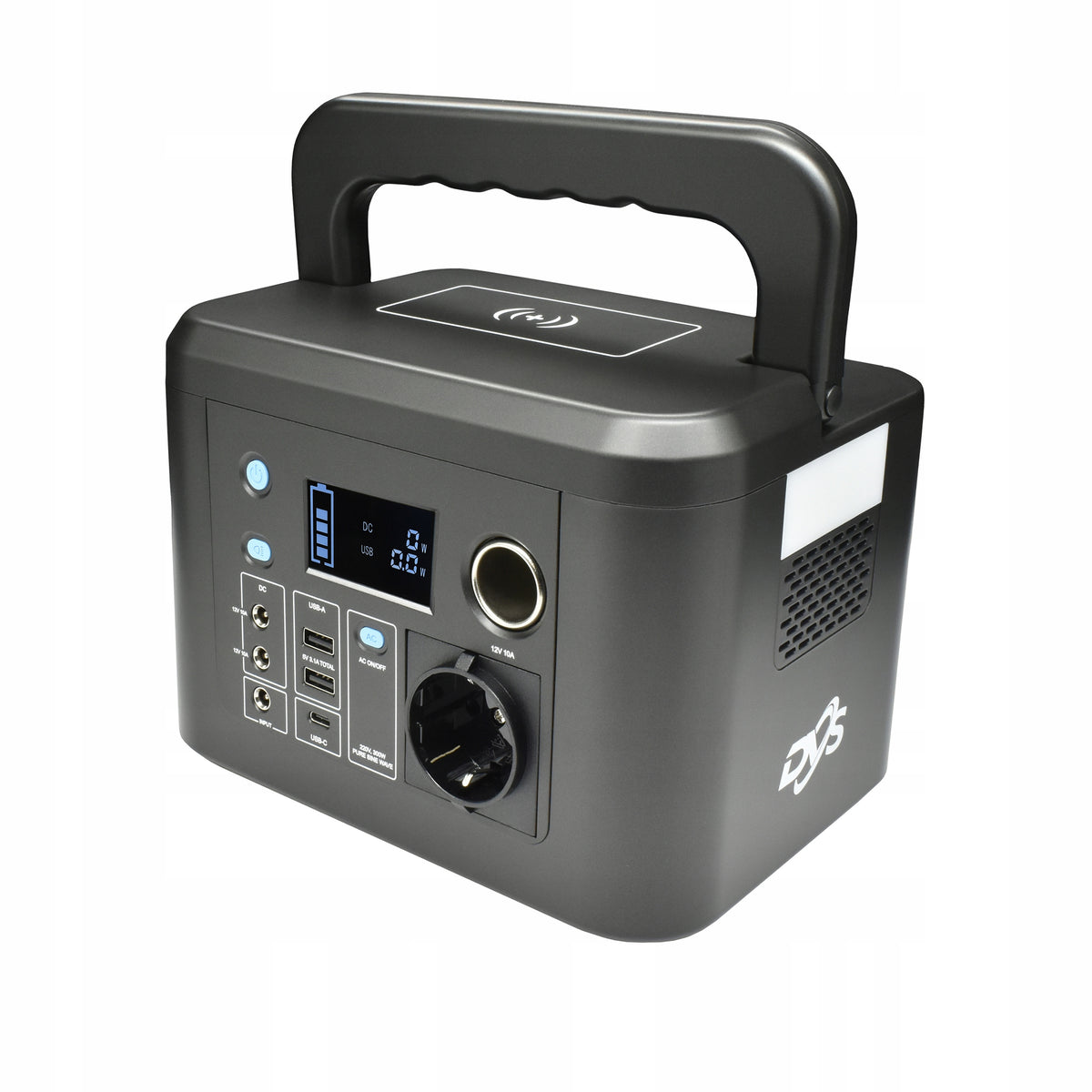 Nešiojama energijos stotelė „DVS-PS300“, 300 W, 224 Wh, LiFePO4 – nuotrauka 1