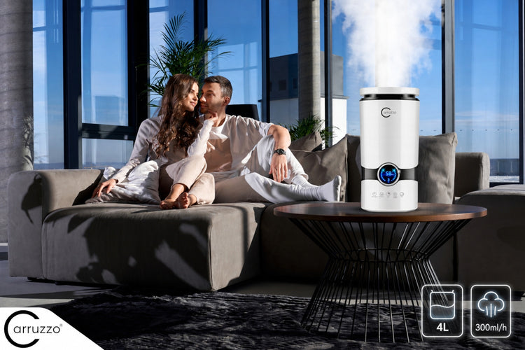 Oro drėkintuvas „Carruzzo Smart Mist Pro Air+“, 4 l, su aromaterapija