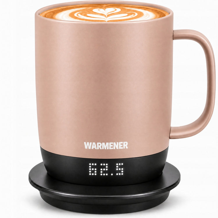Išmanusis šildomas puodelis „Warmener“ 300 ml su temperatūros valdymu, smėlio