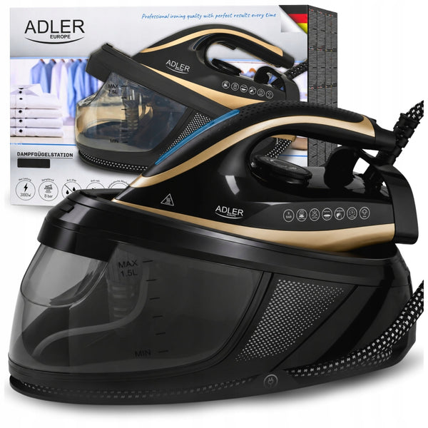 Lygintuvas su garų generatoriumi „Adler“ 3100 W, 8 bar, 1,5 l