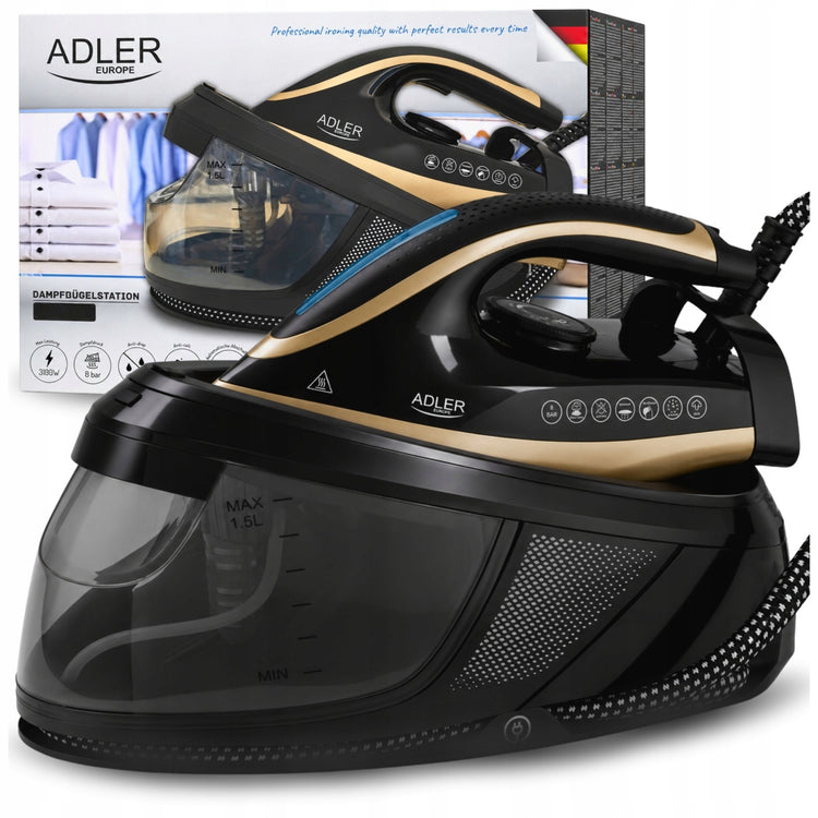 Lygintuvas su garų generatoriumi „Adler“ 3100 W, 8 bar, 1,5 l