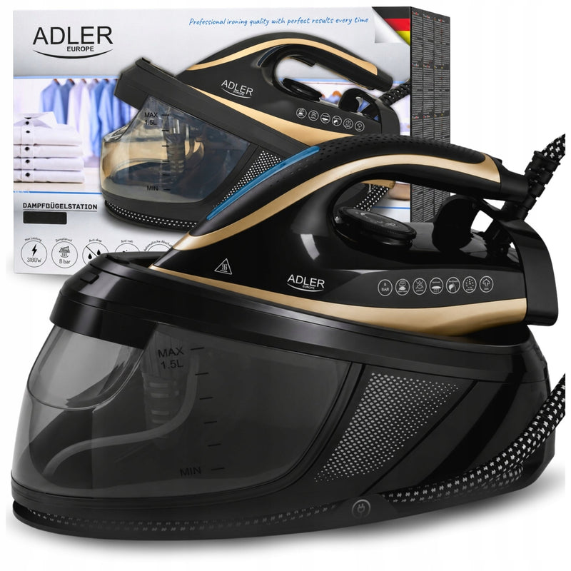 Lygintuvas su garų generatoriumi „Adler“ 3100 W, 8 bar, 1,5 l