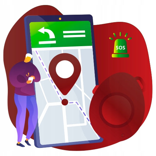 Universalus GPS lokatorius su SOS mygtuku „Calmean Pocket Tracker Mini“