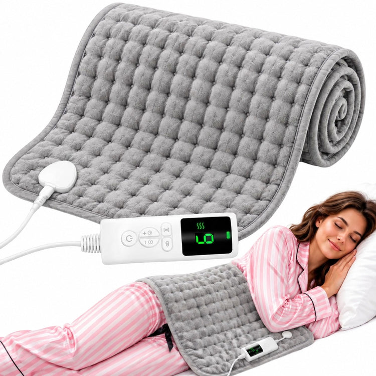 Elektrinė šildanti pagalvėlė 30 × 60 cm su 9 lygiais ir pultu