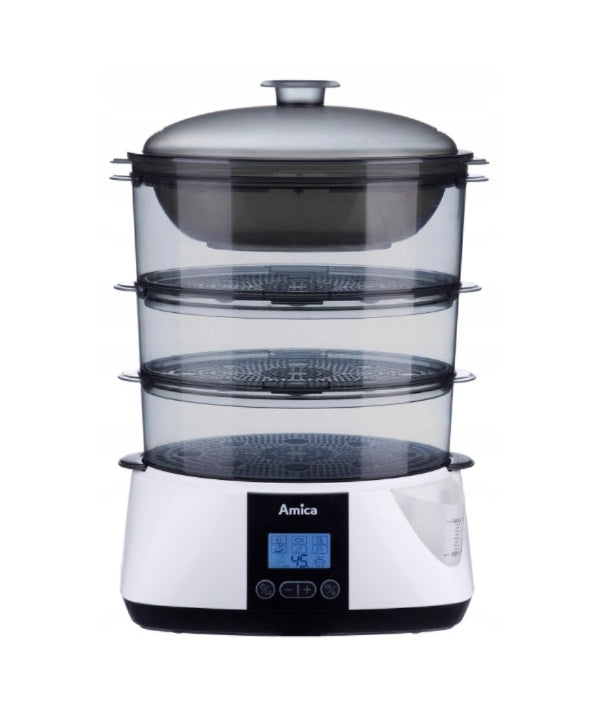 Garų puodas „Amica Lunaris PT 3012“ 9 l, 900 W, 3 indai