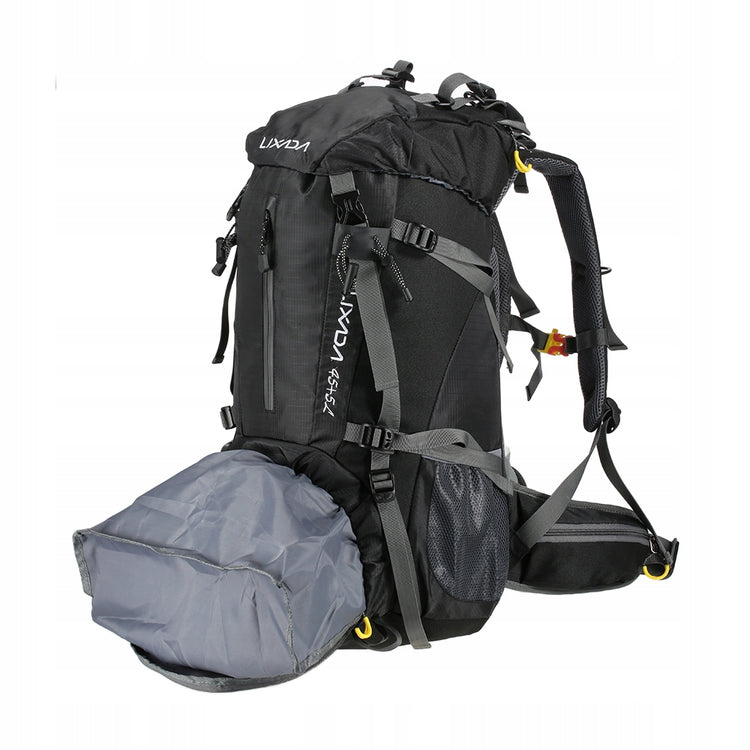 Turistinė trekingo kuprinė su apsauga nuo lietaus, 50 l, juoda