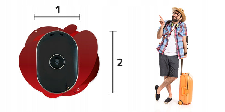 Universalus GPS lokatorius su SOS mygtuku „Calmean Pocket Tracker Mini“