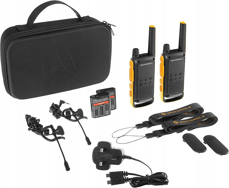 Racijos „Motorola T82“ PMR446, 2 vnt., iki 10 km