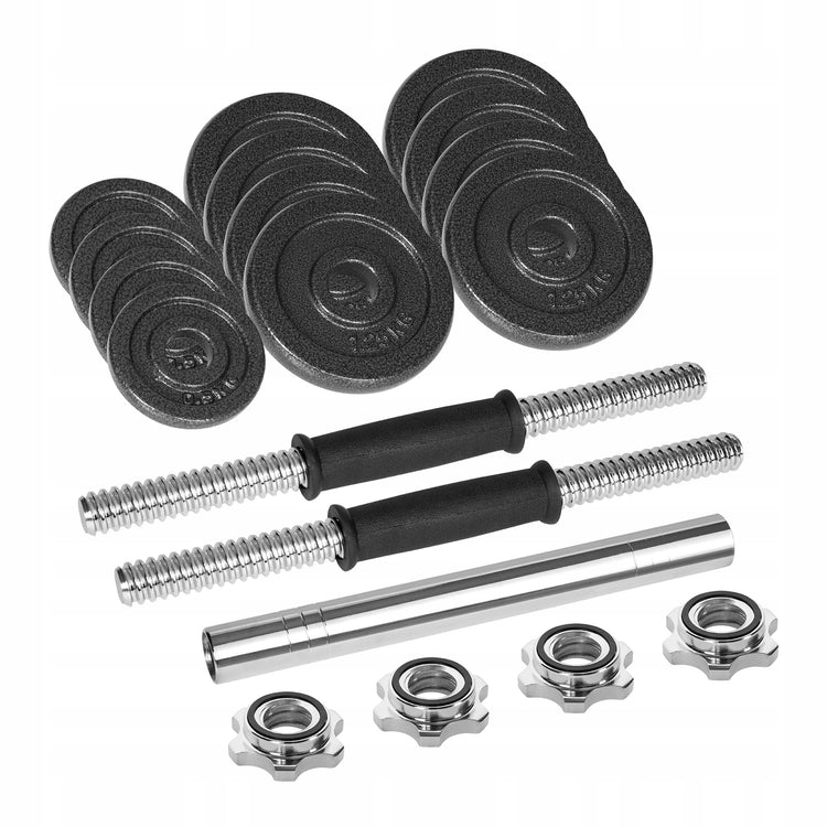 Reguliuojami ketiniai svarmenys lagamine „Rebel Active“, 2 × 7,5 kg (15 kg)