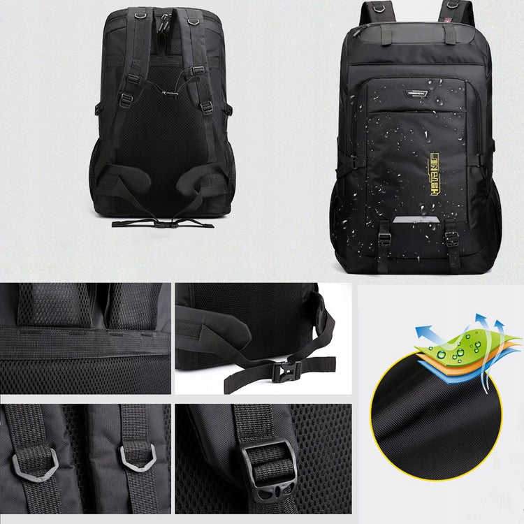 Talpi sportinė taktinė kuprinė su 4 skyriais, 50 l, juoda