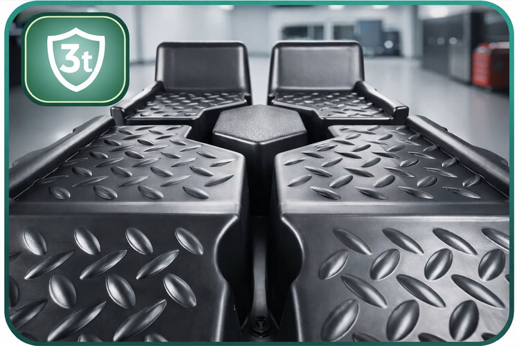 Automobilio rampos „Toolme TM021“ su plačiomis platformomis, 3 t, 2 vnt.
