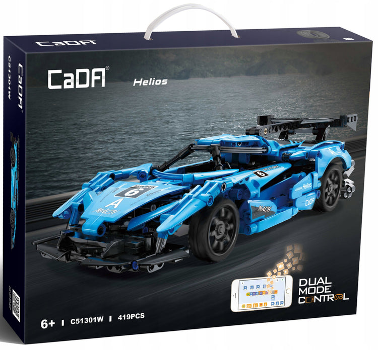 Nuotoliniu būdu valdomas konstruktorius „CaDA Helios“ C51301W, sportinis automobilis, 419 dalių