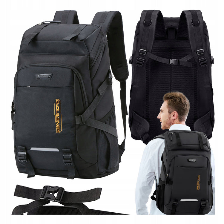 Talpi sportinė taktinė kuprinė su 4 skyriais, 50 l, juoda