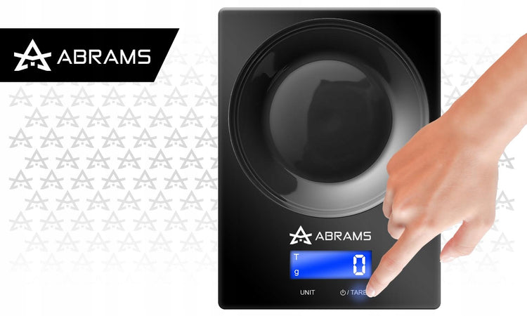 Elektroninės virtuvinės svarstyklės „Abrams“, 5 kg / 1 g, juodos
