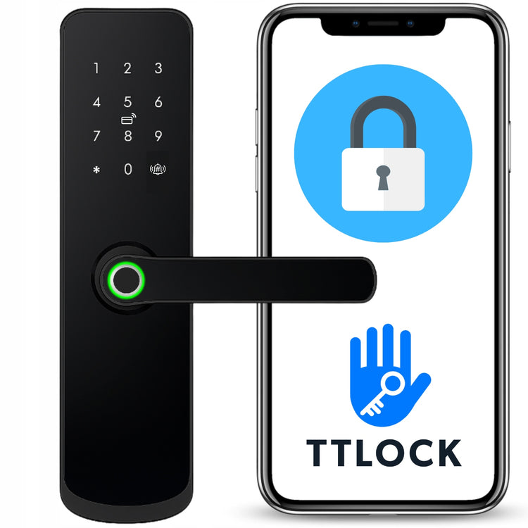 Elektroninis durų užraktas-rankena „Spreest A260“ su kodu ir piršto atspaudu, TTLock