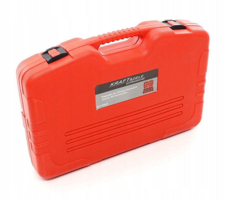 Tepalų filtrų raktų-galvų rinkinys „Kraft&Dele KD10502“, 30 dalių