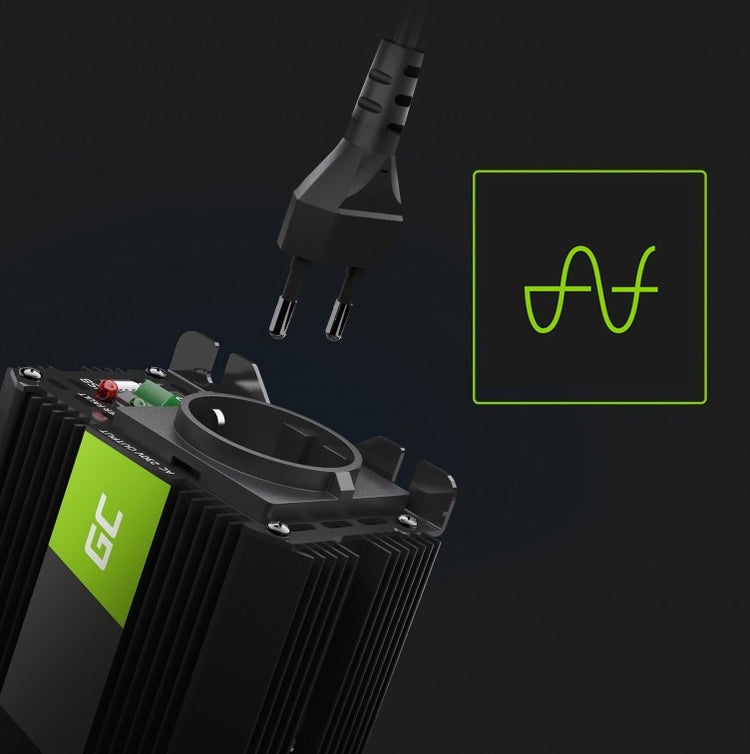 Įtampos keitiklis su UPS funkcija „Green Cell INV07“, 12 V / 230 V, 300 W / 600 W – nuotrauka 5