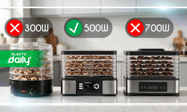 Maisto džiovyklė su laikmačiu ir termoventiliacija, 15 l, 500 W, 6 lentynos – nuotrauka 5