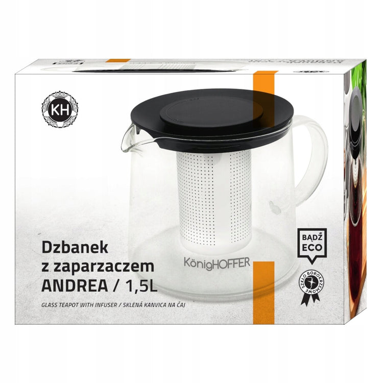 Stiklinis arbatinukas su sieteliu „Konighoffer Andrea“, 1,5 l